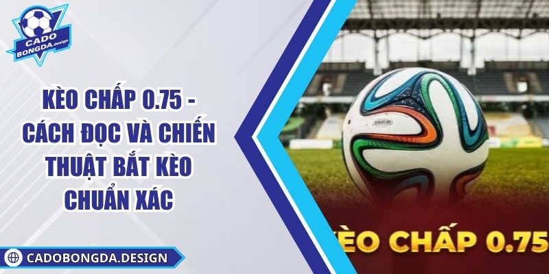 Kèo Chấp 0.75 - Cách Đọc Và Chiến Thuật Bắt Kèo Chuẩn Xác